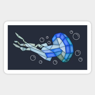 Mosaic Tile Jellyfish Magnet